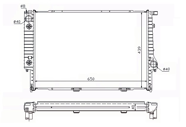 Radiador BMW 750  V12  5.0   88/93
