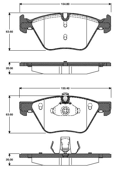 Pastilhas Dianteiras BMW 3 E91 Touring 318/320/325/330 (2004-200