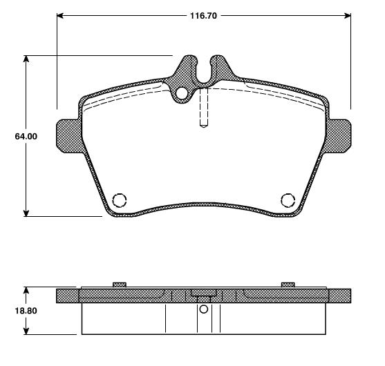 Pastilhas Dianteiras Mercedes A200 (W169) 2.0    04/.....