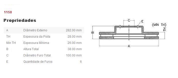 Disco Dianteiro ( Par )  Nissan Pathfinder  tds mod.  96/98