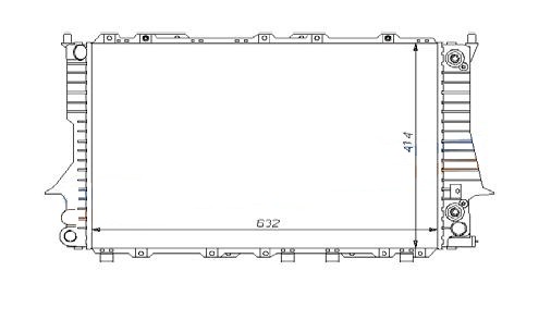 Radiador Audi A6 V6 2.8  95/97