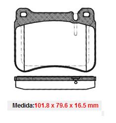Pastilhas Dianteiras Mercedes C (W203) C350    05/.....