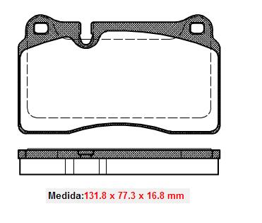 Pastilhas Dianteiras VW Touareg 3.2/4.2/5.0/6.0 (Aro 18)  02/...