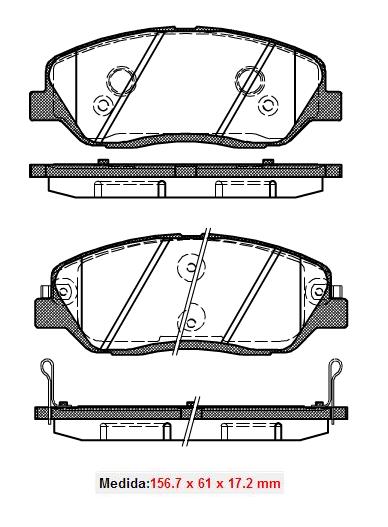 Pastilhas Dianteiras Hyundai Santa Fé  Todos Modelos   07/.....