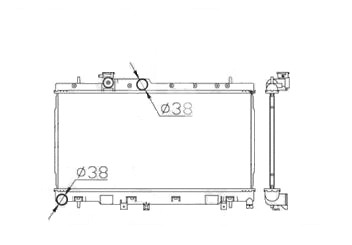 Radiador Subaru Outback H4 2.5 16v -Aut e Mec. - 01/04