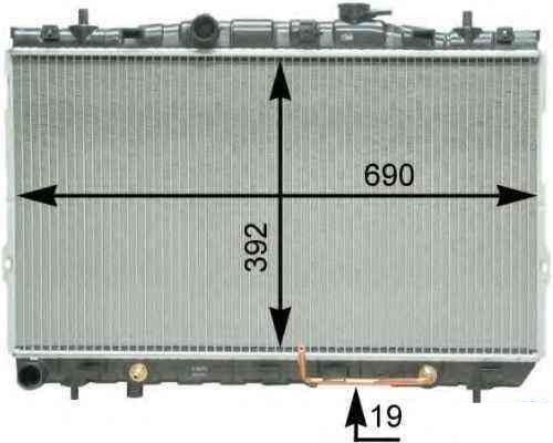 Radiador Hyundai Tiburon V6 2.7 24v -  03/08