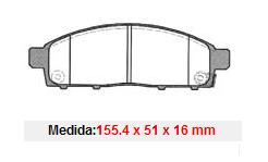 Pastilhas Dianteiras Mitsubishi L200 Triton 3.2D/3.5 V6   08/...