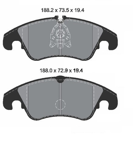 Pastilhas Dianteiras Audi A5 3.0/3.2 FSI V6    2008/......