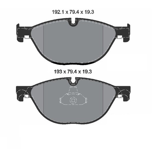 Pastilhas Dianteiras BMW Serie 7 (E65)  740i/750i/760i  09/.....