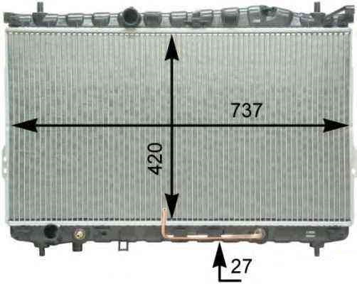 Radiador Hyundai Trajet V6 2.7 24v/ 2.0 16v -  99/.......