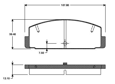 Pastilhas Traseiras Mazda 323 1.8 16v   98/....