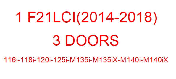 1 F21 LCI (2014-2018)