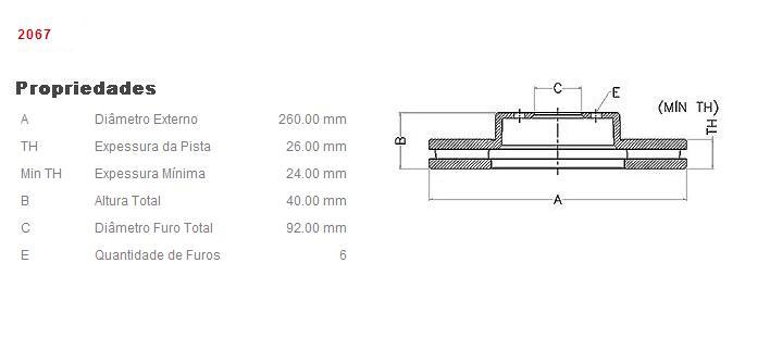 Disco Dianteiro ( Par )  Nissan Frontier 4x2  98/04