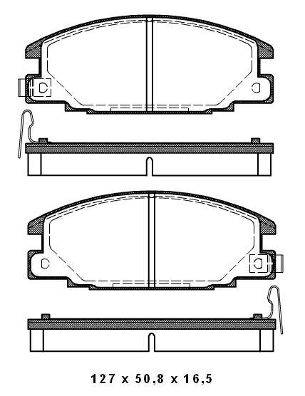Pastilhas Dianteiras Honda Passport  3.2  V6 91/93