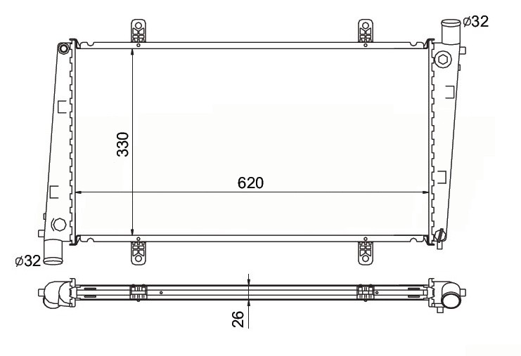 Radiador Volvo S40 / V40  2.0 4cil - 00 /......