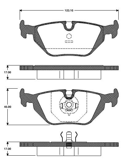 Pastilhas Traseiras BMW Serie 3 (E36) 316/318/323  92/98