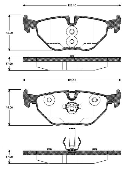 Pastilhas Traseiras BMW Serie 3 (E46) 325/328  98/04