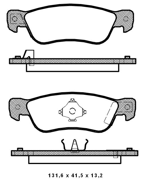 Pastilhas Traseiras Honda Passport  3.2  V6 91/93