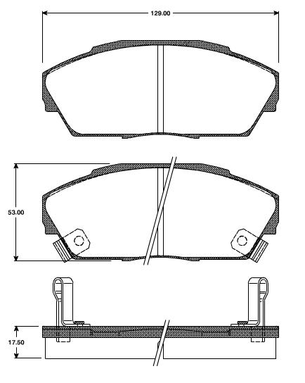 Pastilhas Dianteiras Honda Prelude 2.0 16v Coupe EX  89/92