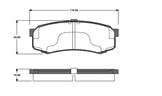 Pastilhas Traseiras Toyota Land Cruiser Prado 3.0/4.0 04/....