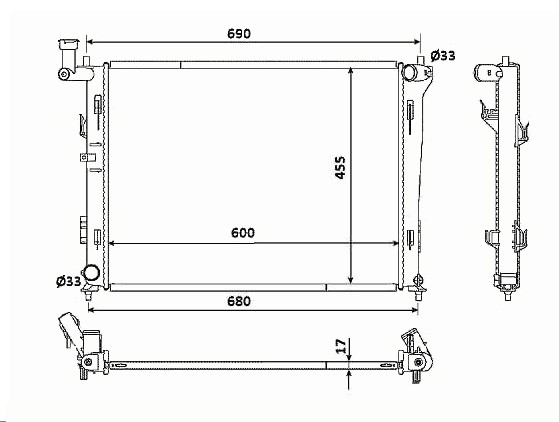 Radiador Hyundai I30   2.0  16V - MECANICO - 07/.....