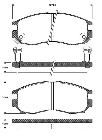 Pastilhas Dianteiras Mitsubishi Space Wagon 2.4 GLXI   91/98