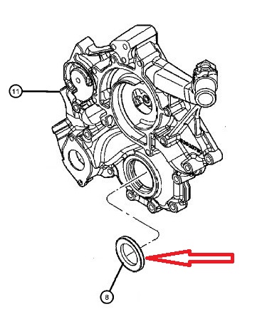 Retentor Dianteiro Virabrequim Grand Cherokee V8 4.7 1999/2010