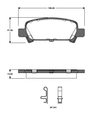 Pastilhas Traseiras Subaru Legacy 3.0 R  04/....