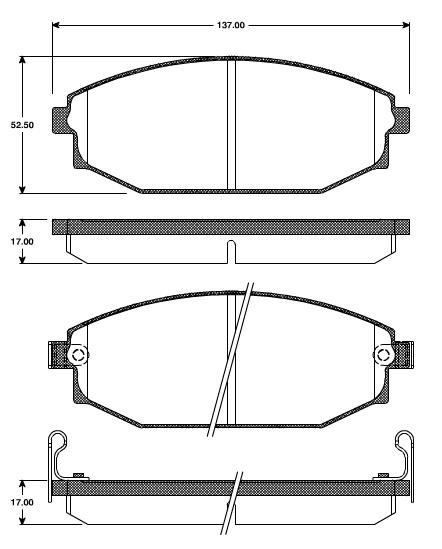 Pastilhas Dianteiras Hyundai Galloper Todos Modelos   98/03