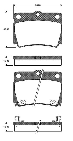 Pastilhas Traseiras Mitsubishi Pajero Sport 3.5 HPE 03/....