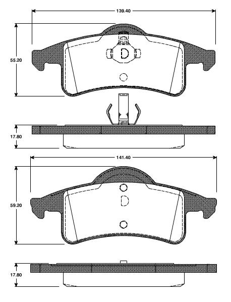 Pastilhas Traseiras Jeep Grand Cherokee V8 4.7 03/....