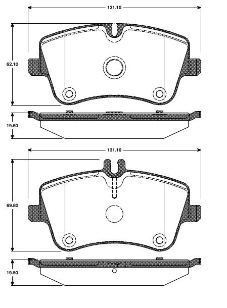 Pastilhas Dianteiras Mercedes C (W203) C180/C200    01/.....