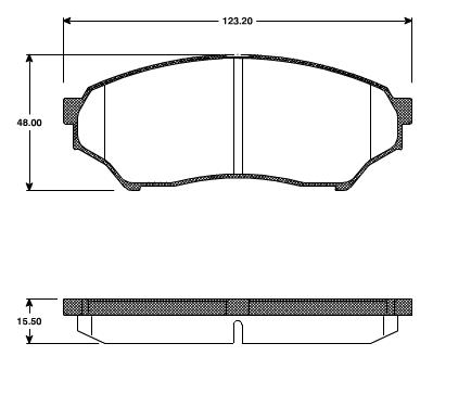 Pastilhas Dianteiras Mitsubishi Pajero 1.8 io /2.0 TR4 00/....