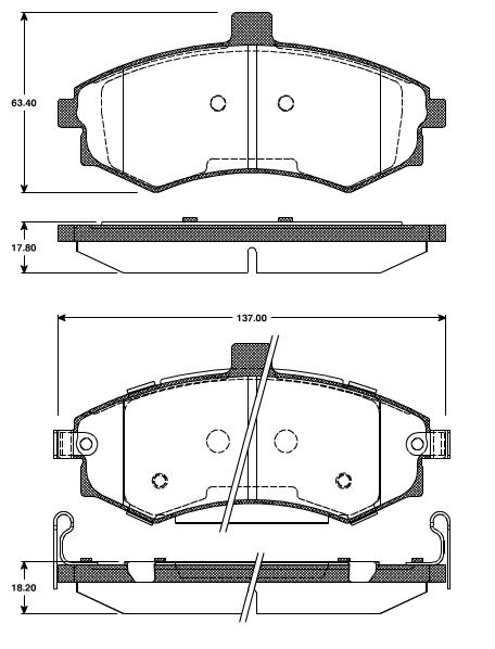 Pastilhas Dianteiras Hyundai Elantra Todos Modelos   01/....