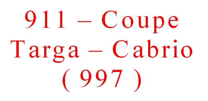 911-Coupe/Targa/Cabrio ( 997 )