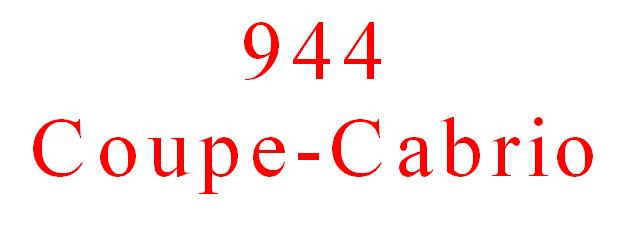 944 - Coupe / Cabrio