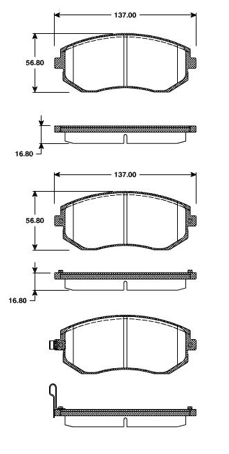 Pastilhas Dianteiras Subaru Outback 2.5 16v  04/....