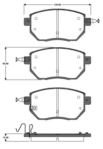 Pastilhas Dianteiras Nissan Murano 3.5 SE V6 24v  05/....
