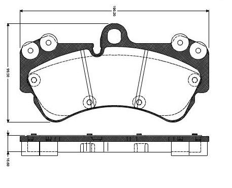 Pastilhas Dianteiras VW Touareg 3.2/4.2/5.0 (Aro 17)  02/...