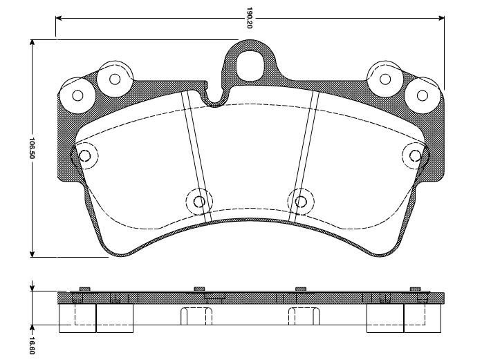 Pastilhas Dianteiras Porsche Cayenne 4.5 V8 Turbo Aro 18  03/...