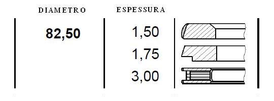Jogo Aneis Pistão STD Audi A6 L5 2.3  10v  94/99