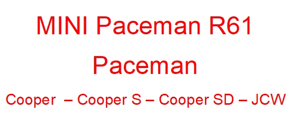 Mini Paceman R61